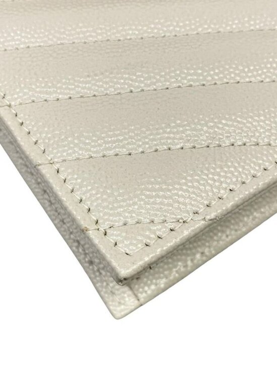 Saint Laurent Paris Wallet Cassandra Envelope Chain White - Picture 7 of 13